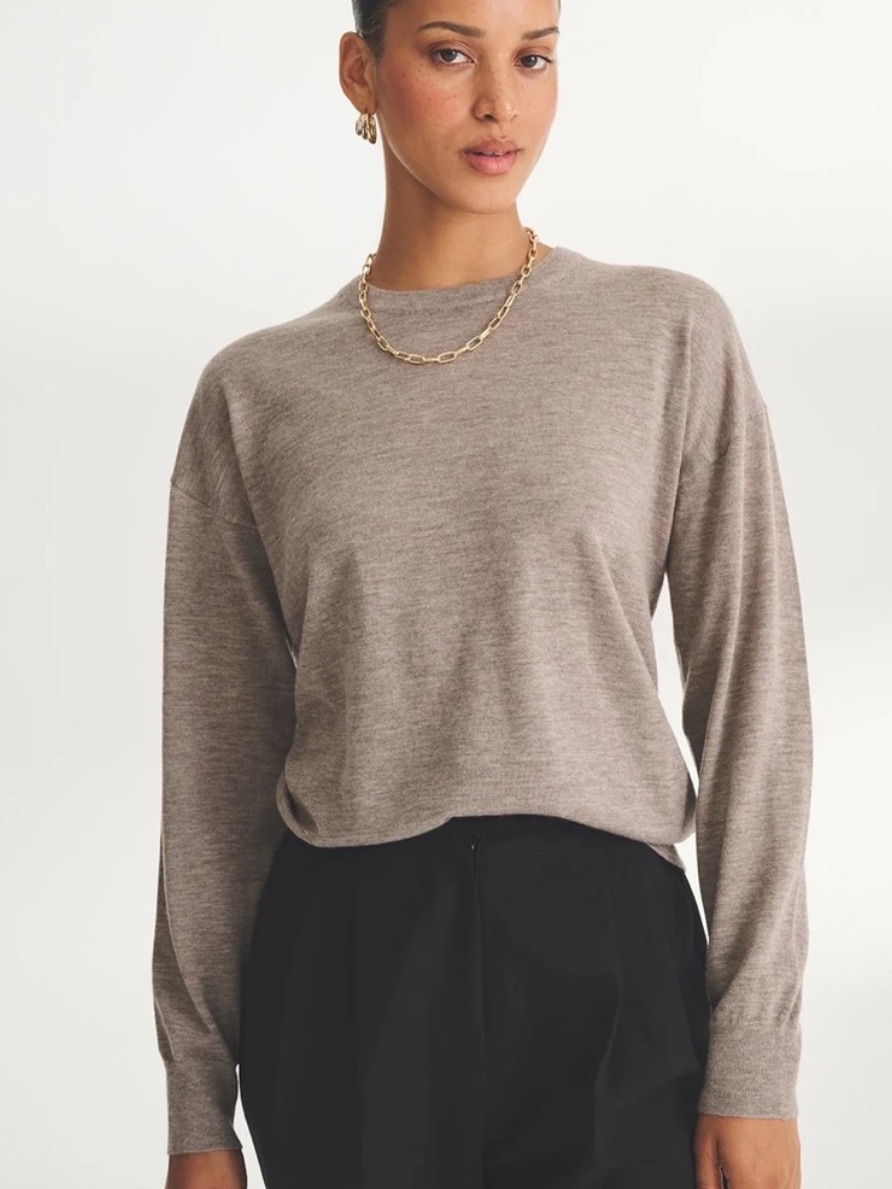 Naadam Fancy Crewneck Cashmere Sweater Size Small Women New With Tags